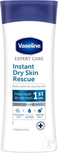 Vaseline Expert Care Instant Dry Skin Rescue Lotion Corporelle Peaux Très Sèches 400ml