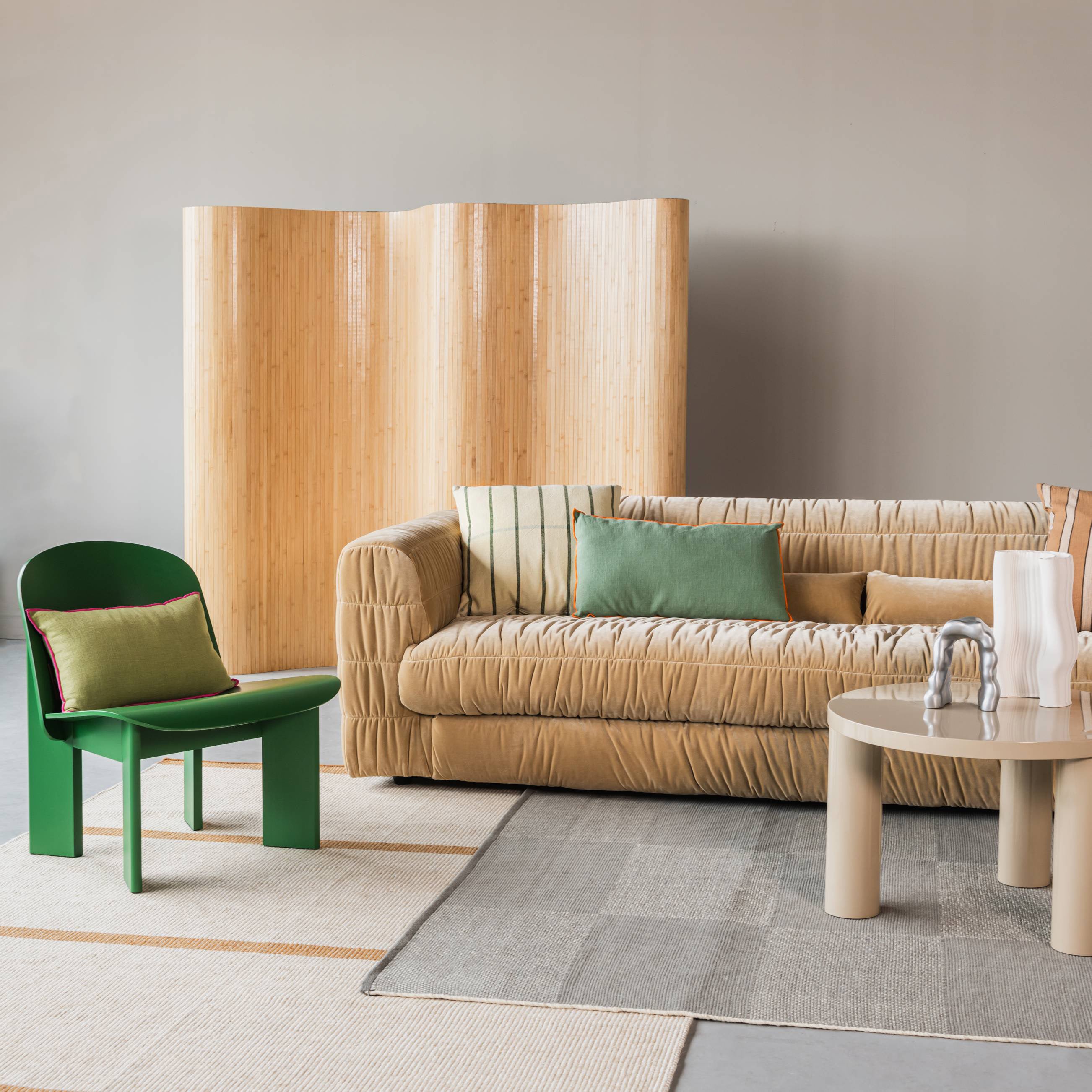by fonQ Linen Line Sierkussen 50 x 50 cm - Beige