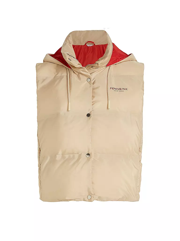 PENN&INK Steppgilet beige
