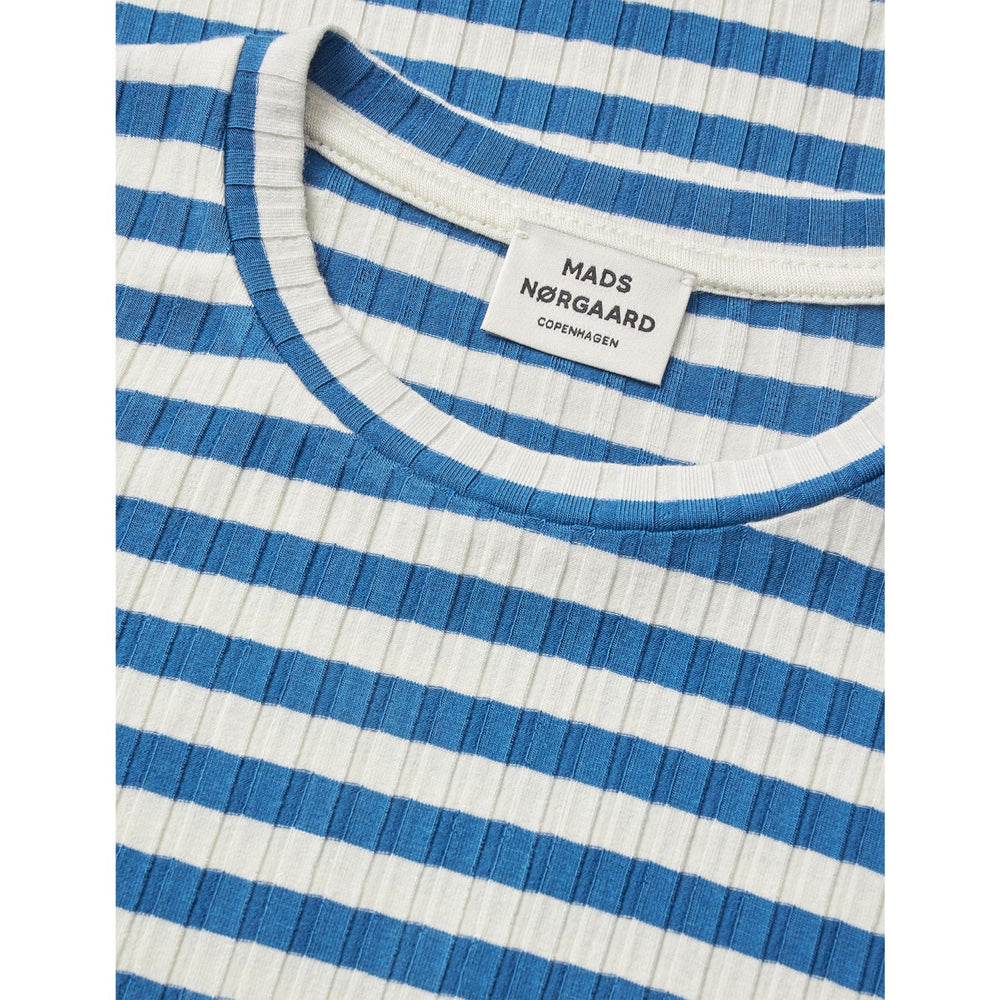 Køb Mads Nørgaard Vanilla Ice/Bright Cobalt 5X5 Classic Stripe Talika Top