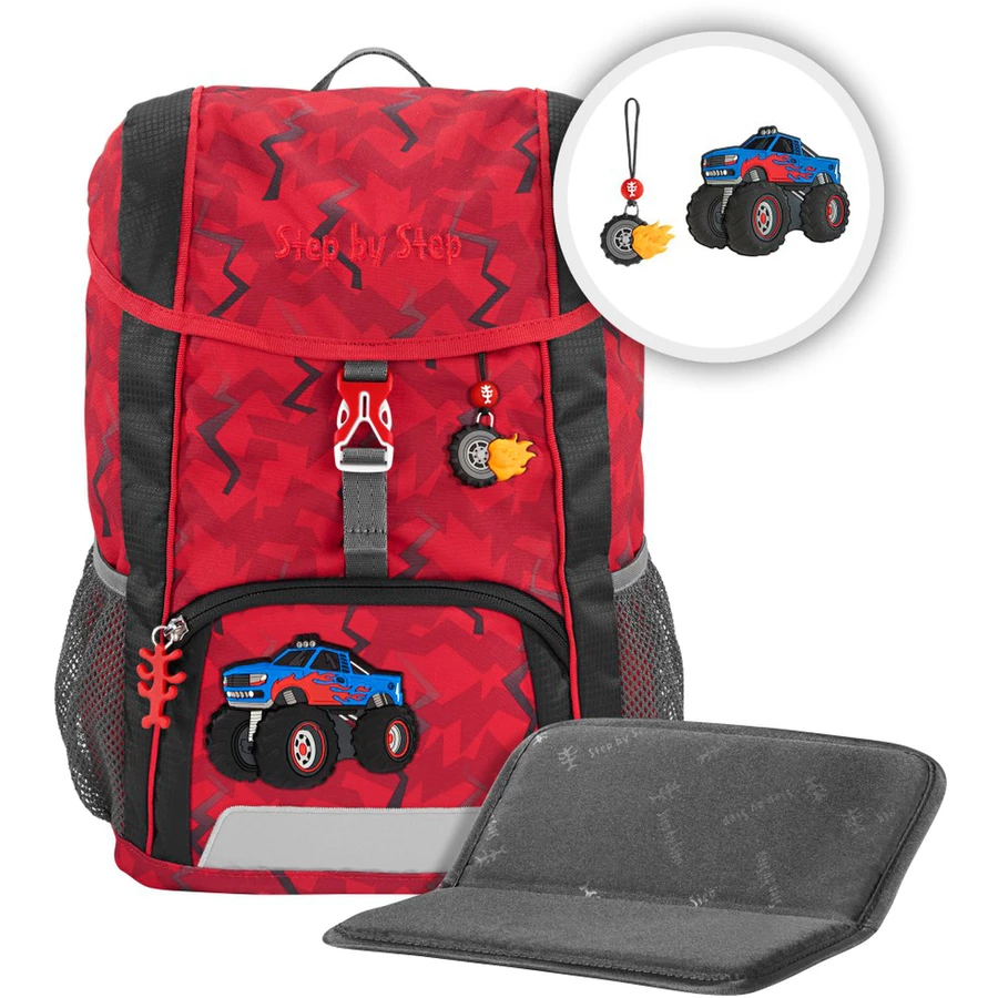 Step by KID - Rucksack-Set 3tlg. 35 cm Monster Truck Rocky