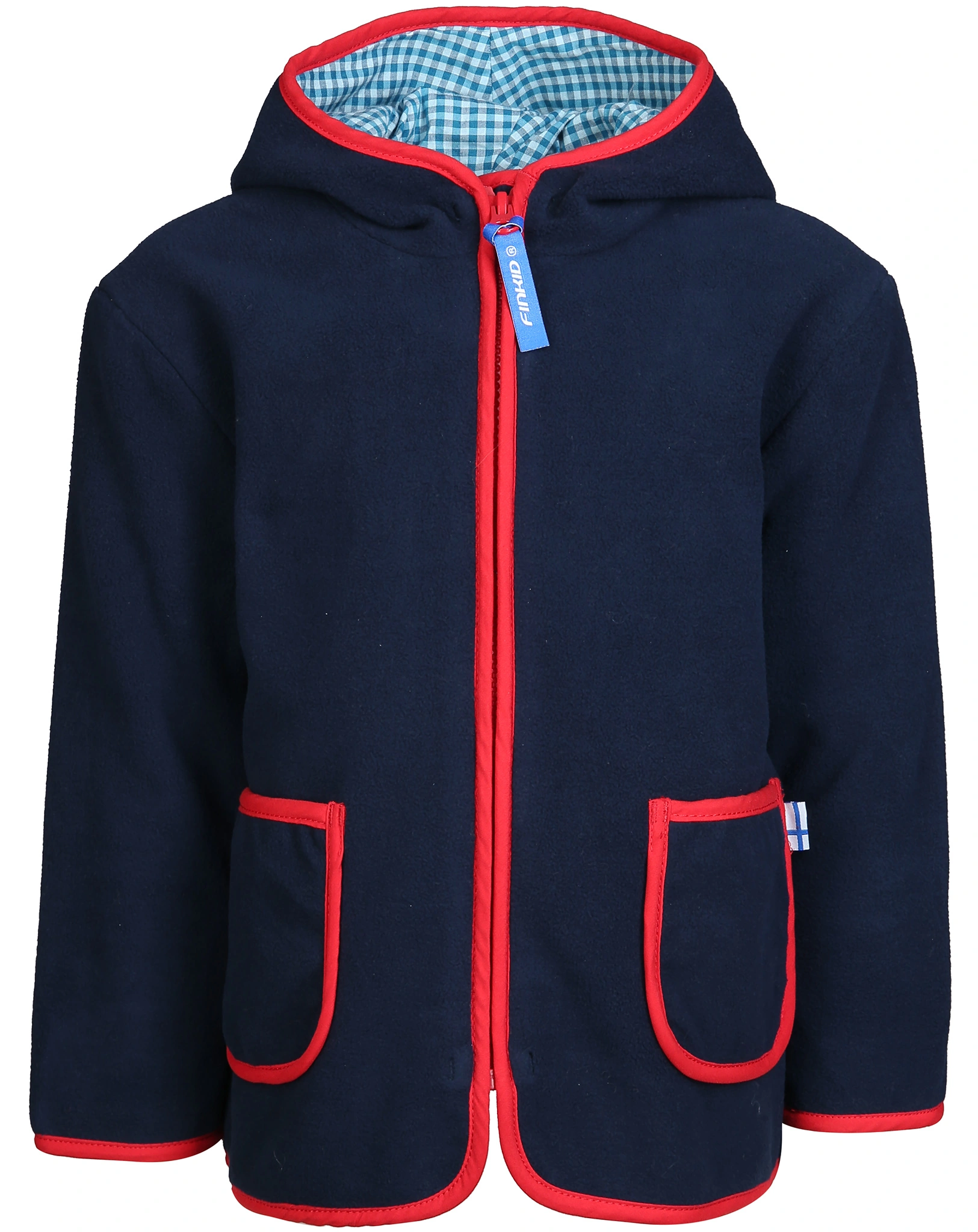 Fleecejacke TONTTU in navy/red