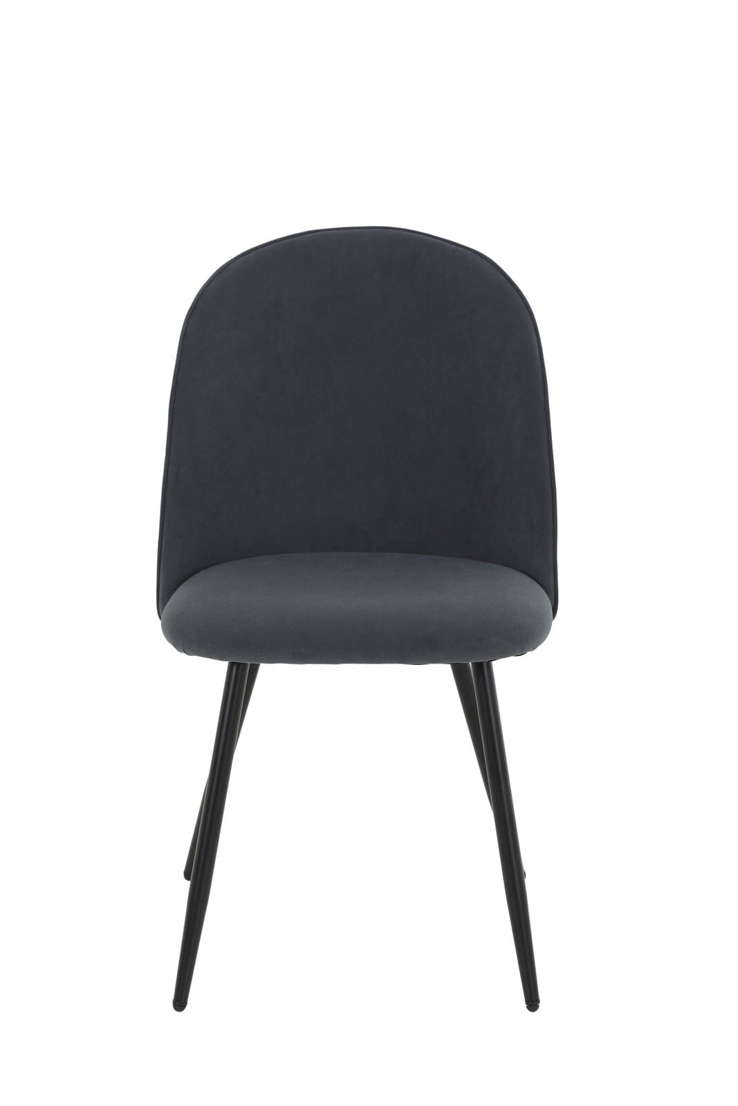 Stuhl Shirin 46x84x56cm Grau Samt Velour