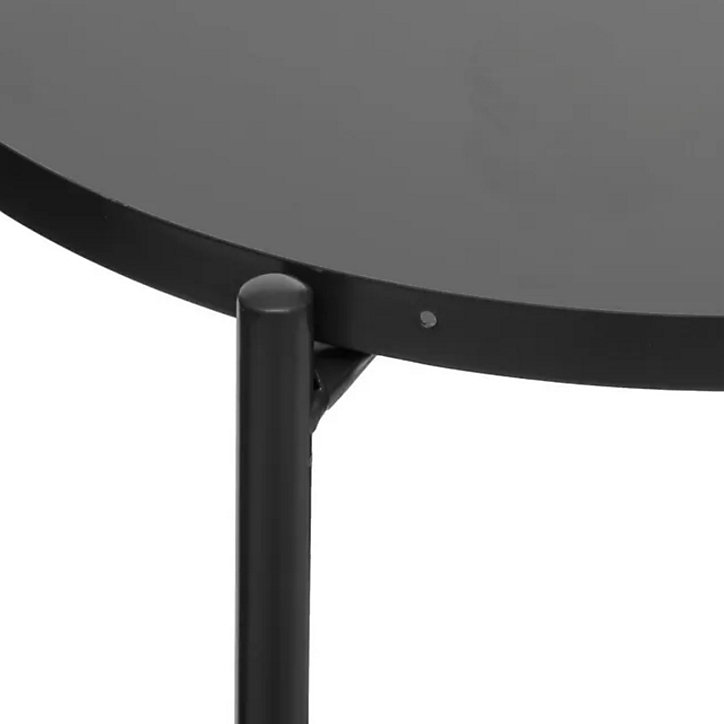 Table d'appoint Meeko Atmosphera ⌀ 45 cm noir