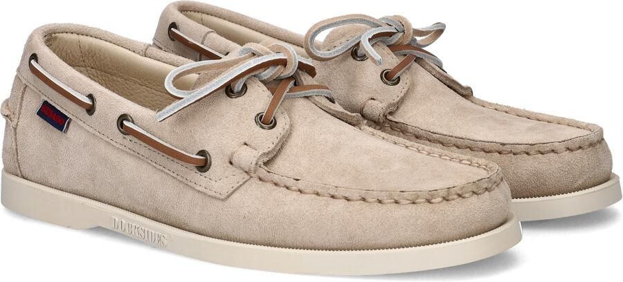 Sebago Authentic Original Boat Shoe Suede Leather Dove Grey Loafers