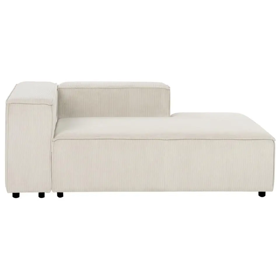 ARDAL - Chaise longue - Off-white - Linkszijdig - Corduroy