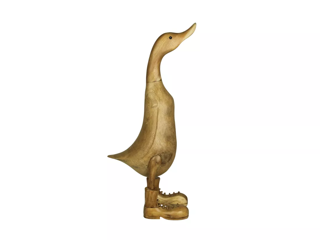 Statue canard naturel - Pieds naturel 12*18*44