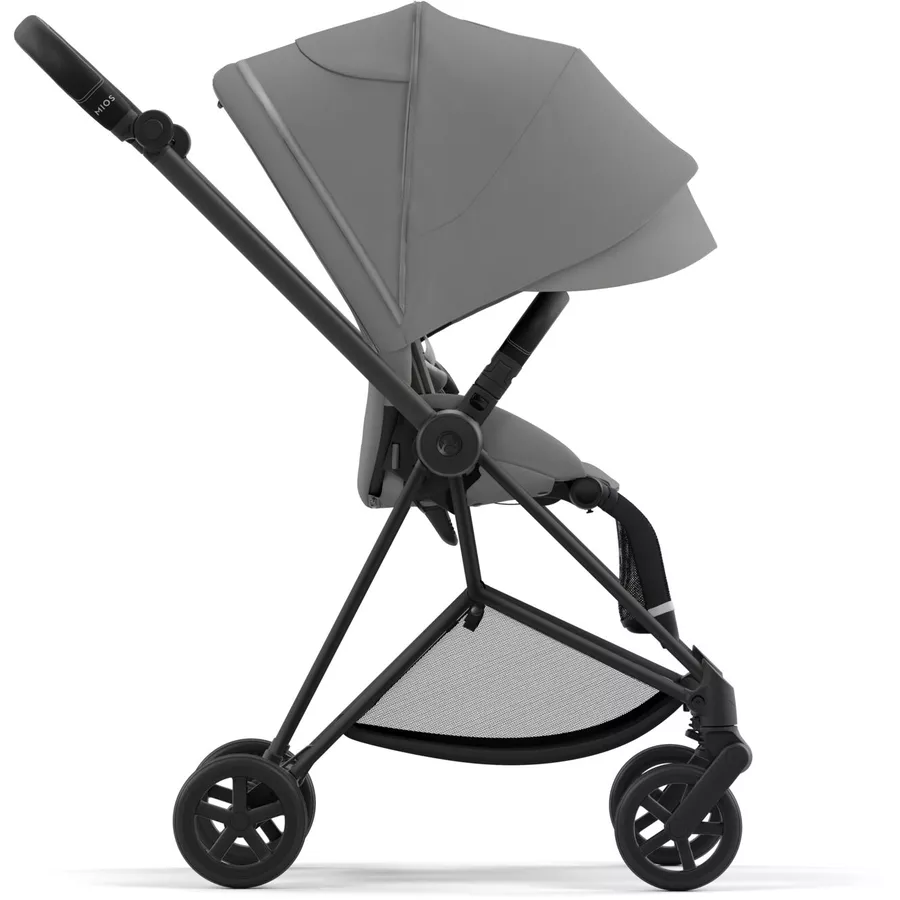 cybex PLATINUM Kombikinderwagen New Mios Matt Black Mirage Grey