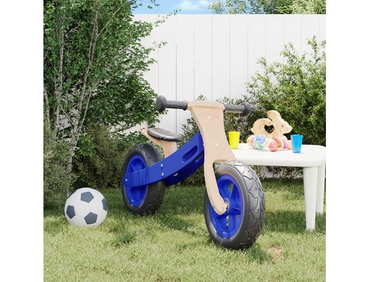 VIDAXL - Draisienne Vélo d'équilibre pour enfants avec pneus pneumatiques bleu