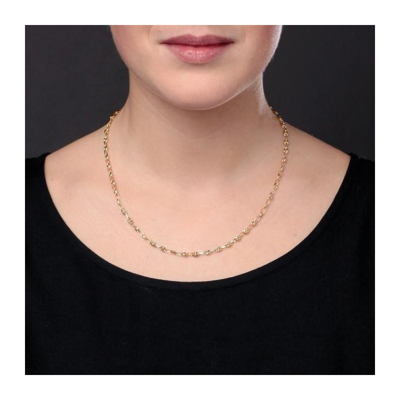 Collier Femme  Grain de Café - Or Jaune