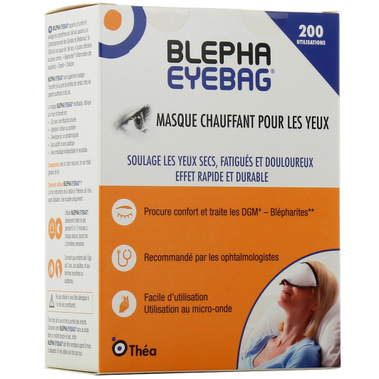 Blepha Eyebag masque yeux chauffant - Yeux secs, chalazion, blépharite