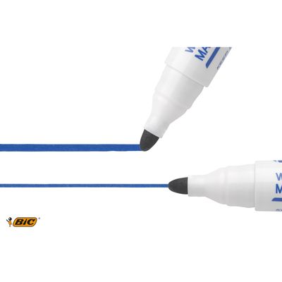 BIC VELLEDA 1701 - Marqueur effaçable - pointe ogive - bleu