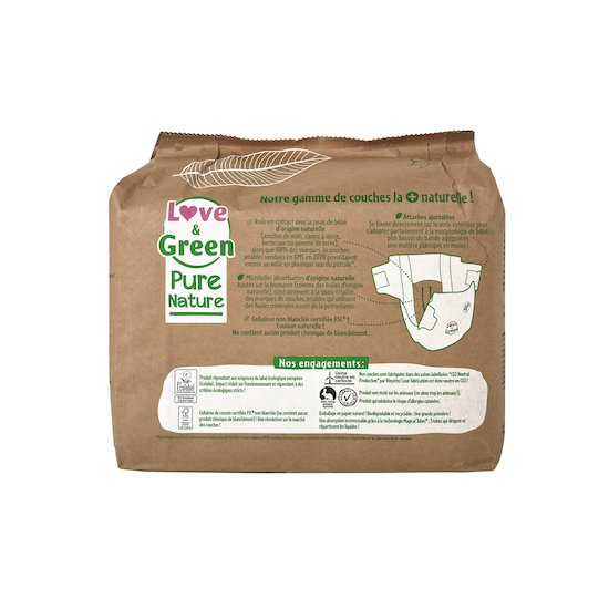 Couches écologiques Pure Nature Eco Label   T4+   de               Love & Green