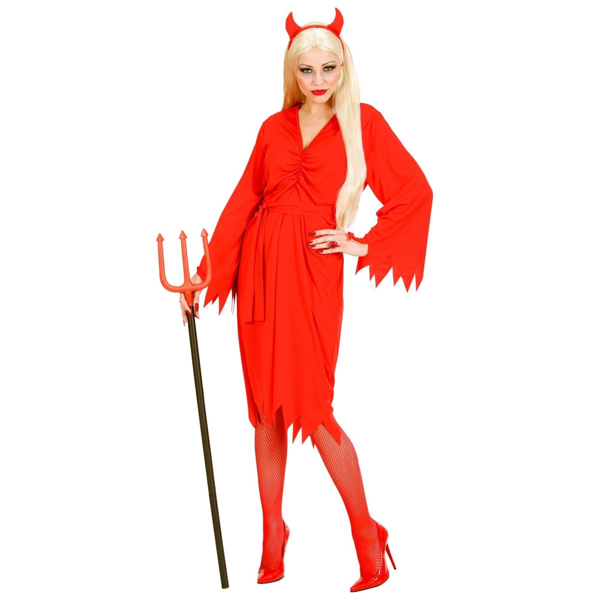 Halloween Jurk Dames Duivelin 3 delig