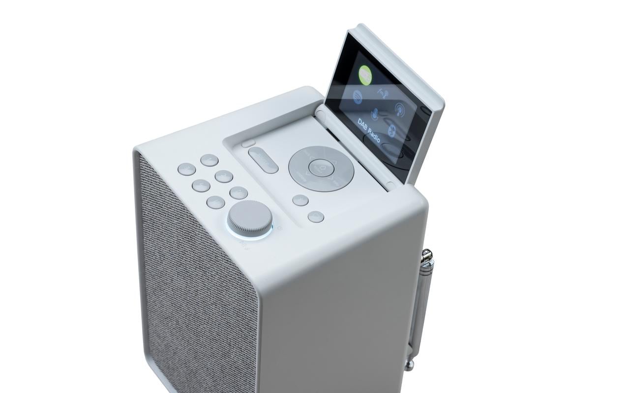 Internet Radio Evoke Spot Cotton White<br>Evoke Spot kompaktes Musiksystem in Cotton White