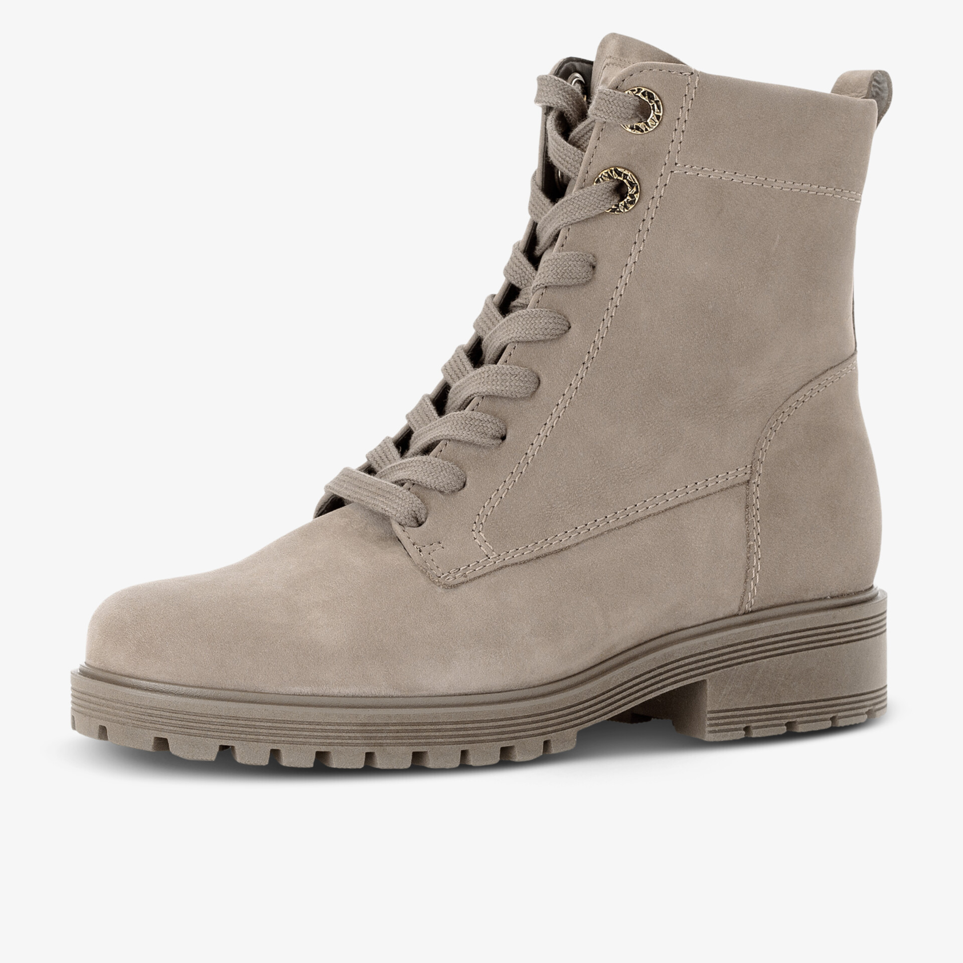 Gabor comfort Damen Schnürstiefeletten beige