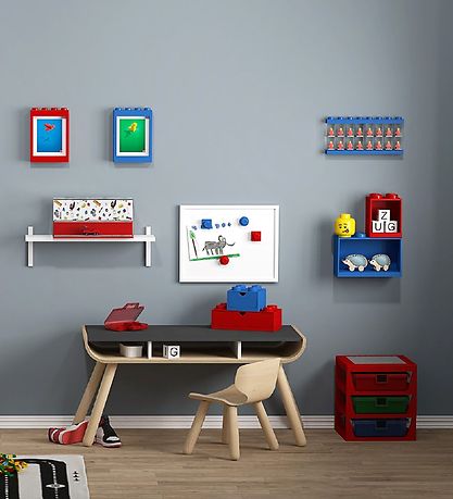 LEGO® Storage Minifiguren-Display - 16 Rum - 38 cm - Blau