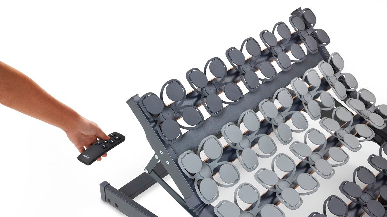 Schotelbodem Disc Premium TEMPUR® elektrisch verstelbaar