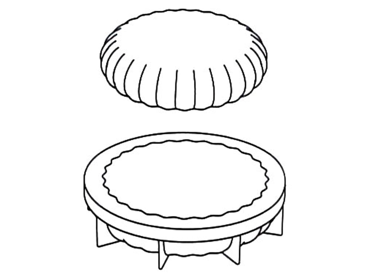 Moule silicone Plissée - Ø 18 cm - Pavoni