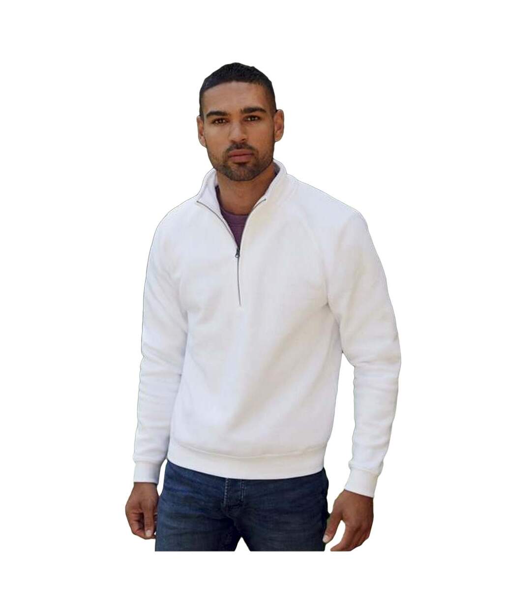 Fruit Of The Loom - Sweatshirt à fermeture zippée - Homme (Blanc) - UTRW3165
