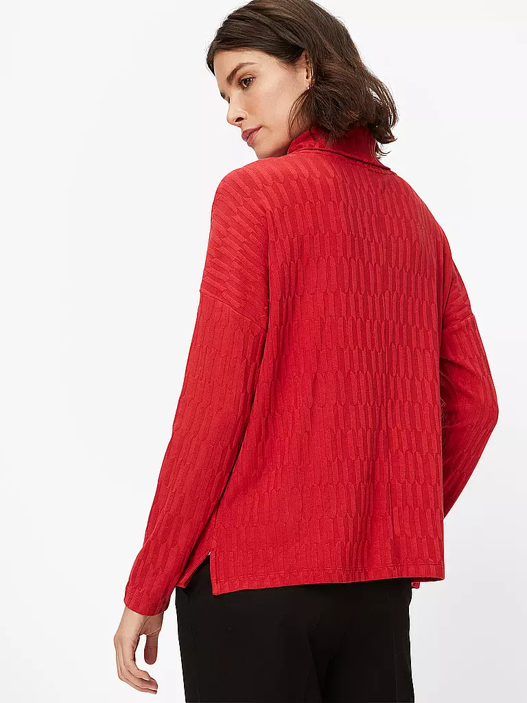 BRAX Rollkragenshirt rot