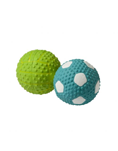Adori Latex Toy Bal Met Pieper - Hondenspeelgoed - 9.5 cm Assorti