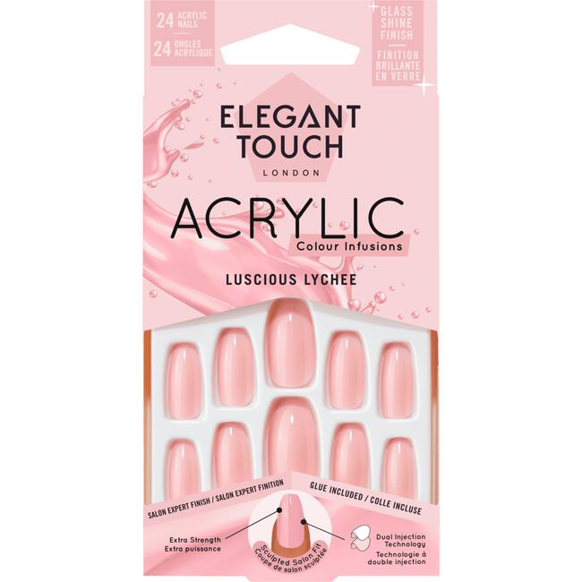 Elegant Touch Acrylic Luscious Lychee 24 stuks