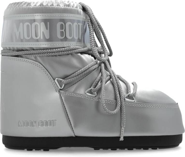 Moon boot Icon Low Glance snowboot met waterafstotende coating en metallic finish
