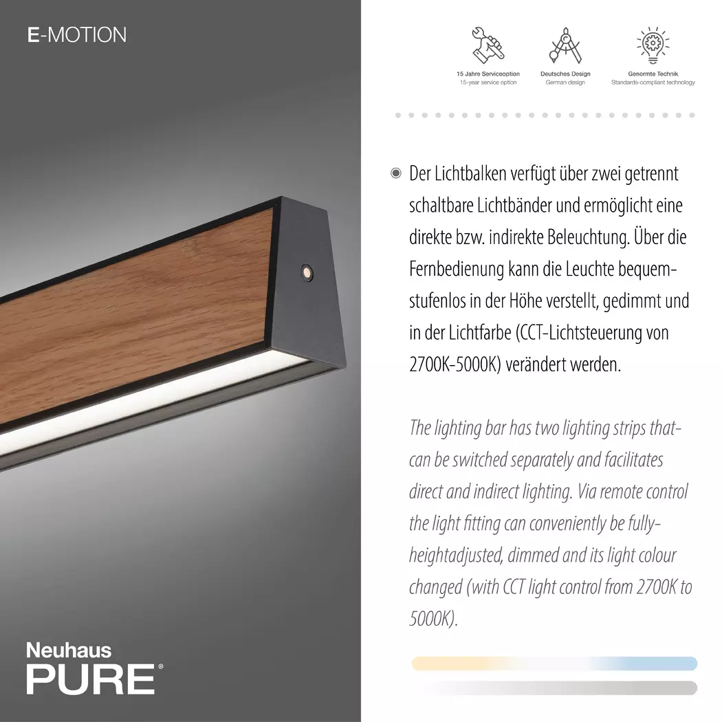 LED-Pendelleuchte Pure-E-Motion