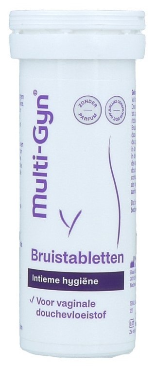 Multi-Gyn Intieme Hygiëne Bruistabletten voor Vaginale Douchevloeistof 10 stuks