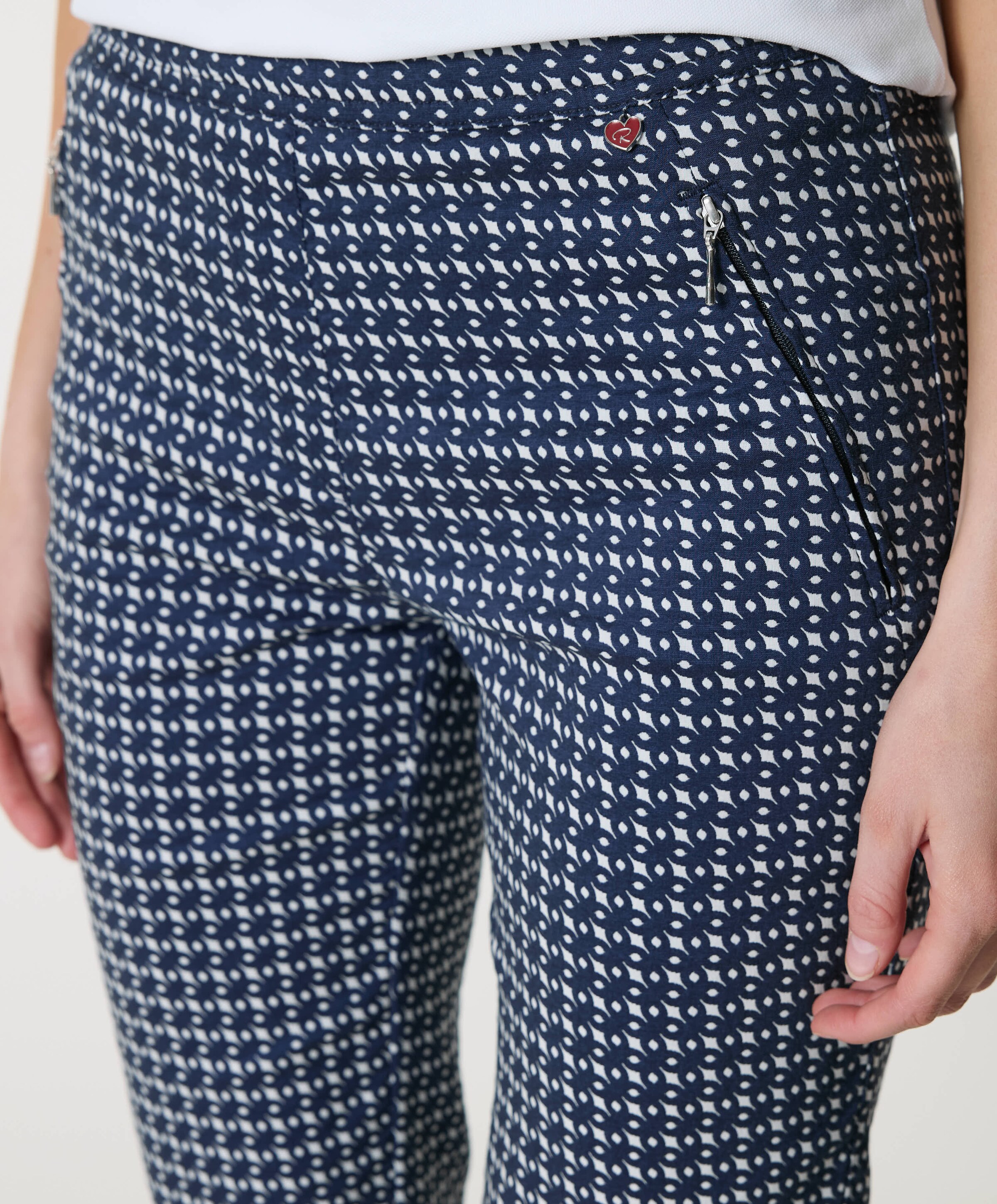 Relaxed by Toni Alice Zip dames broek blauw
