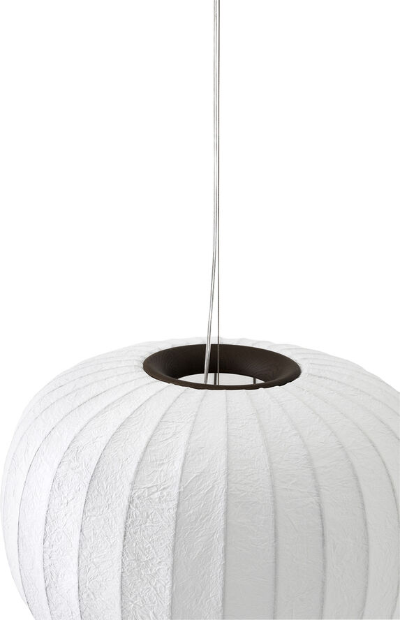 Vipp Vipp586 Paper pendant, dark oak Hvid