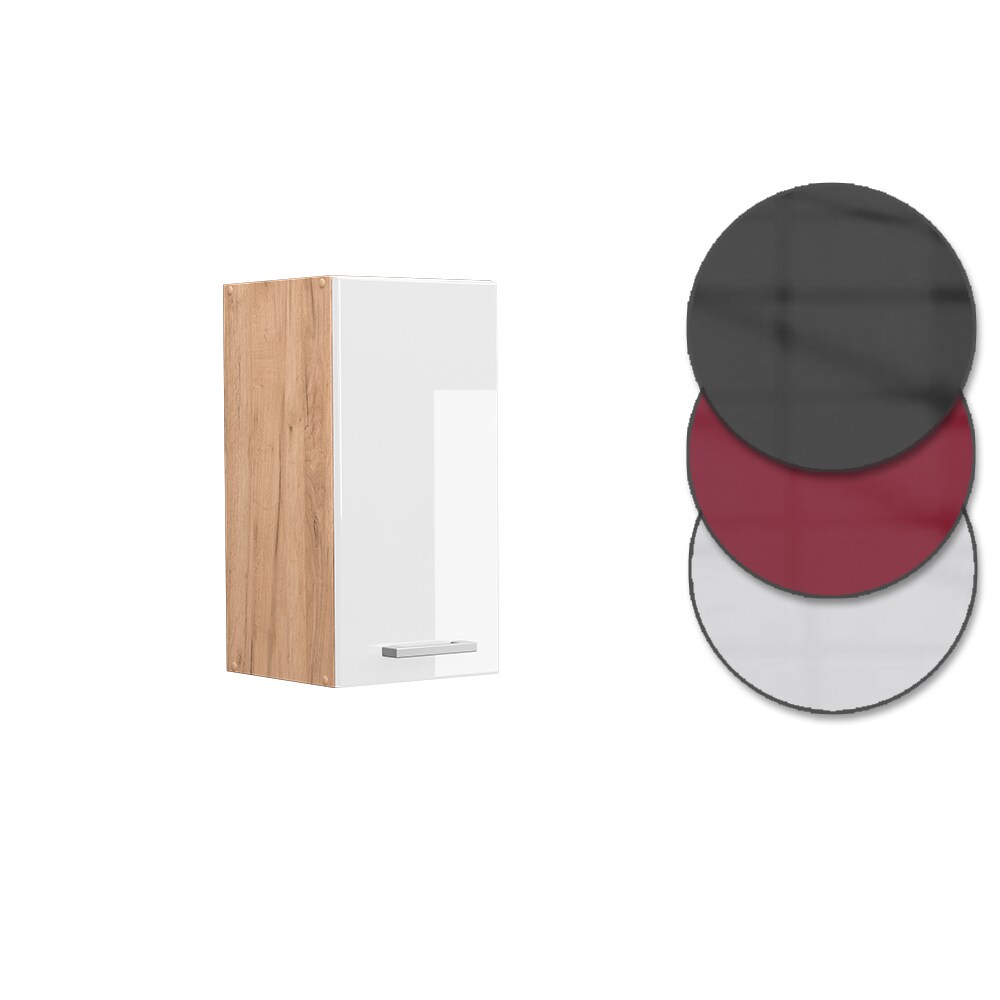 Vicco Hängeschrank Küchenschrank Küchenzeile R-Line 30 cm Goldkraft Weiß