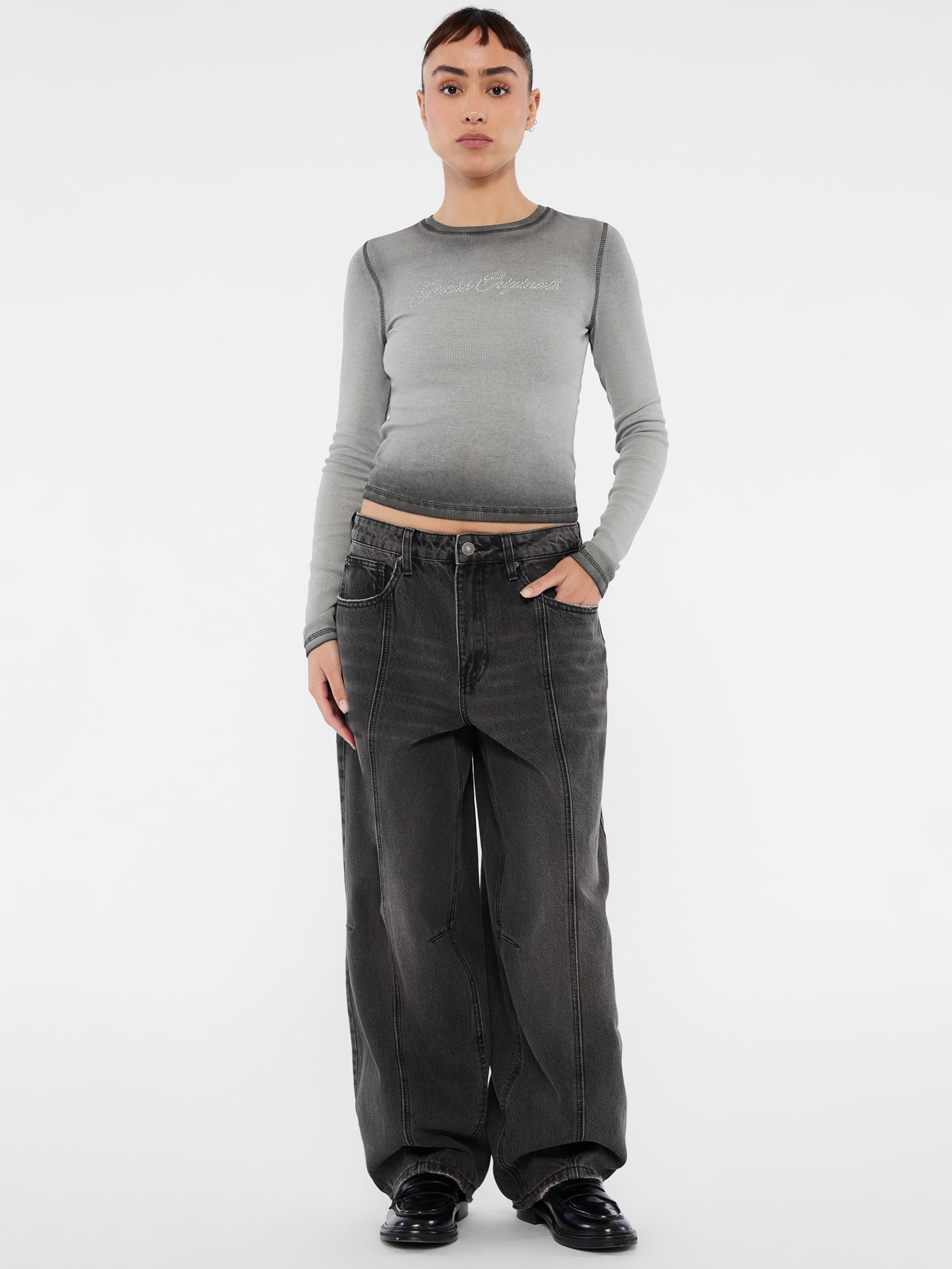 Calça jeans folgada e afunilada GUESS Originals