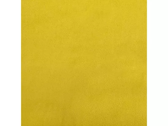 Chaise à bascule avec repose-pied Jaune moutarde Velours