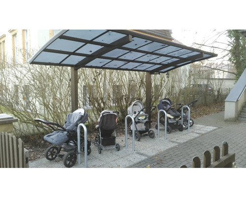 Ximax Portoforte Mini Type 60 enkele carport, geanodiseerd aluminium, 201 x 253,8 cm, brons