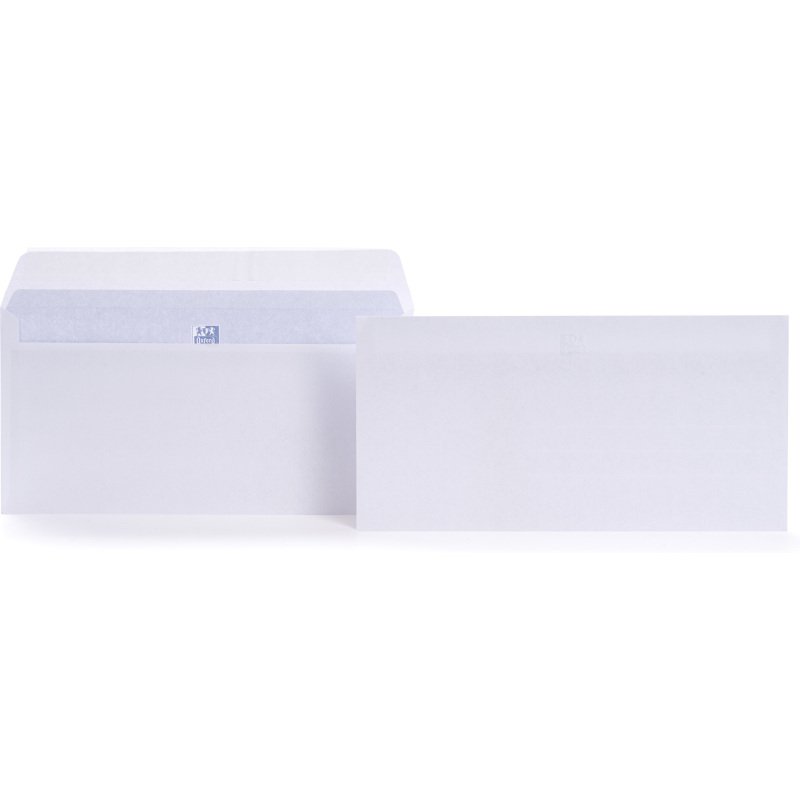 lot 50 EnveloPPes Oxford 110x220  auto adhesive - blanc