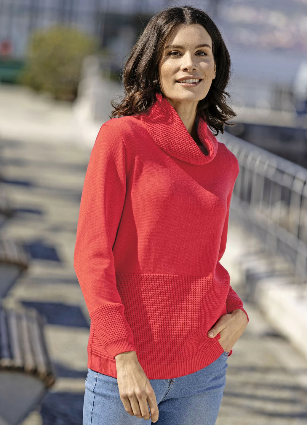 Pullover mit Strukturdessin