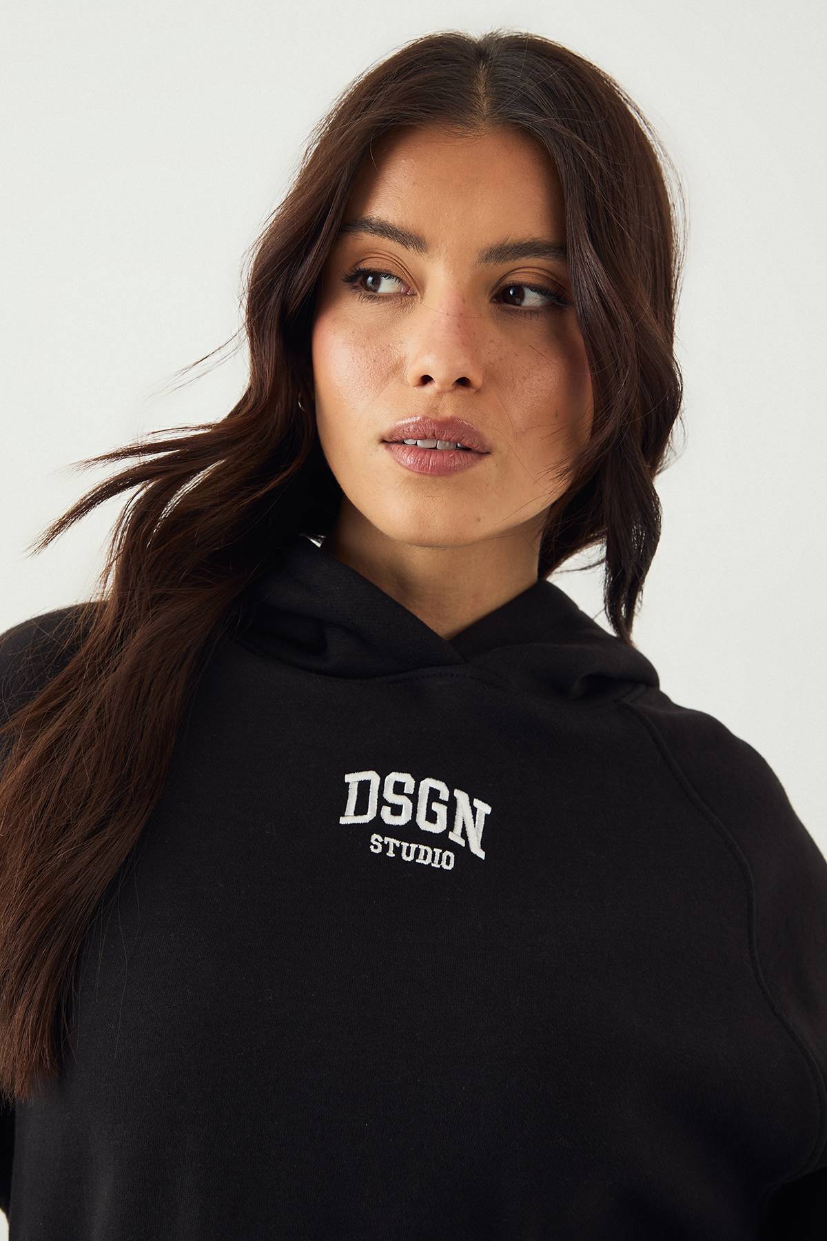 Sweat à Casynthétiqueche Oversize Brodé Universitaire DSGN Studio