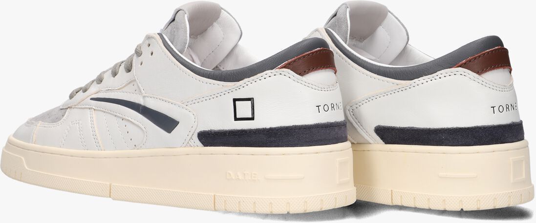 witte d.a.t.e lage sneakers torneo colored