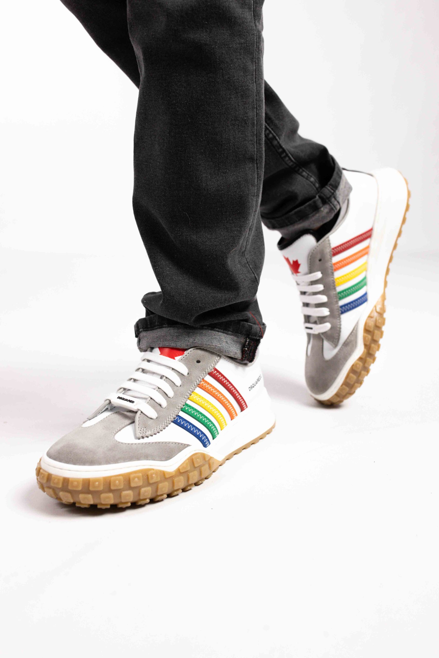 Dsquared2 75650 Sneaker Dames/Kids Wit/Grijs