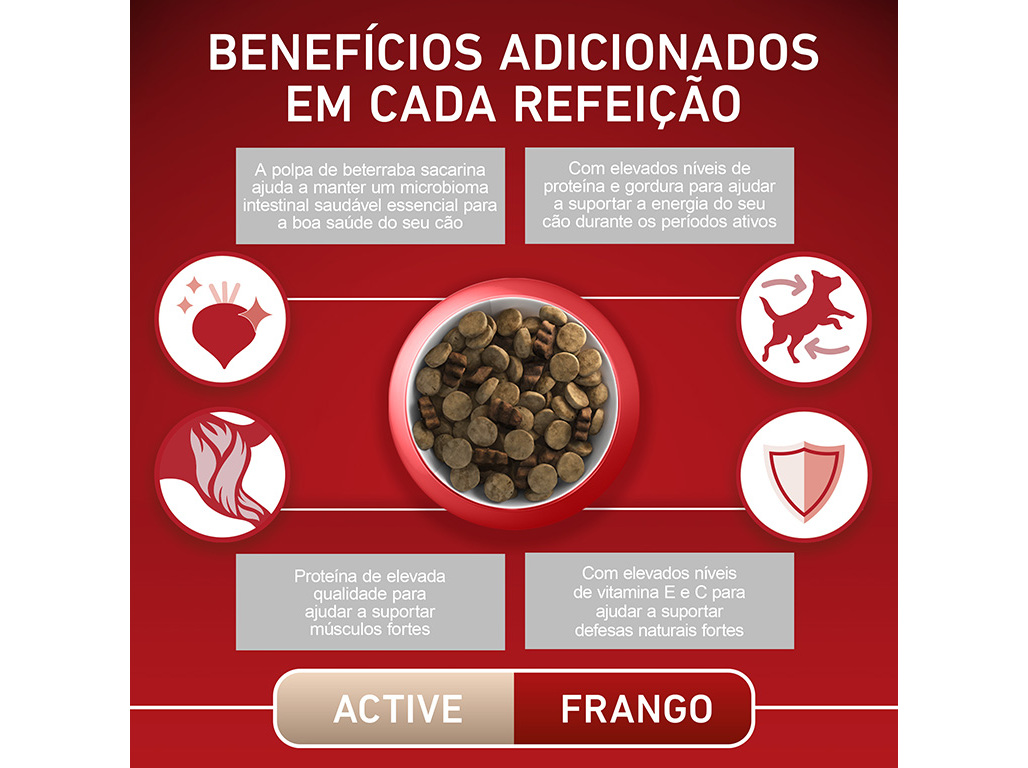 RAÇÃO PARA CÃO PURINA ONE MEDIUM MAXI ACTIVE COM FRANGO 7KG