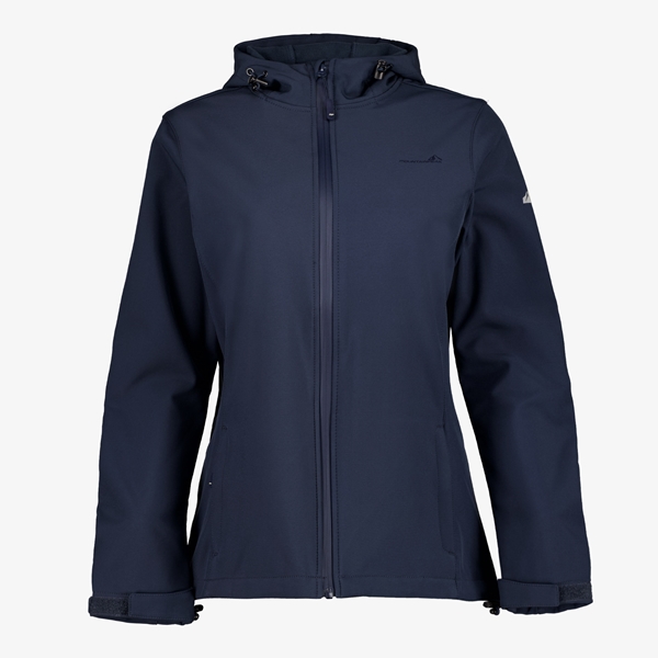 Mountain Peak dames softshell jas donkerblauw