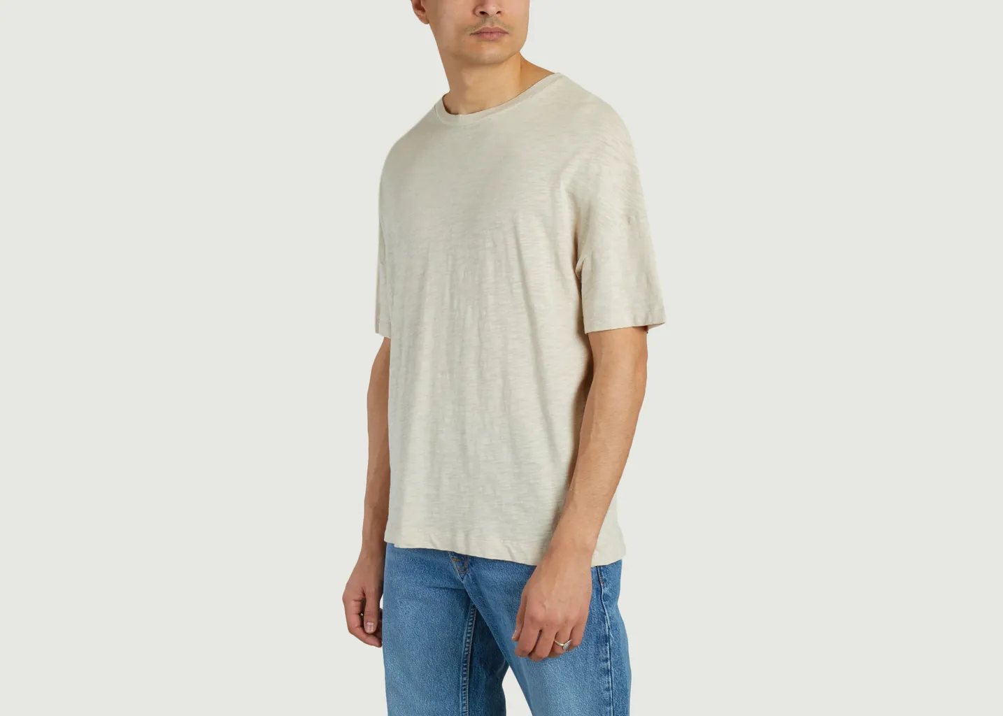 T-shirt droit en coton Bysapick American Vintage