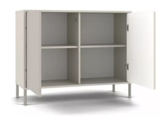 KAMARO 2D SLIM KASCHMIR bloc tiroirs Lattes Façade rainurée