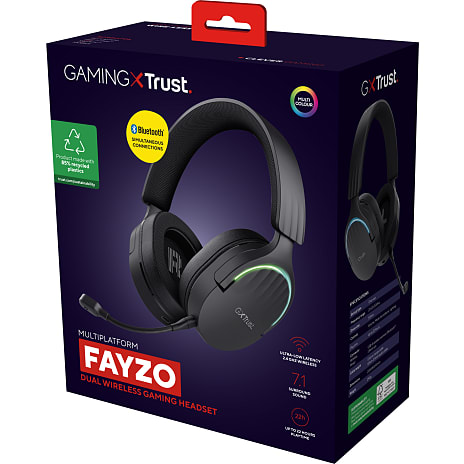 Trust GXT 491 Fayzo trådløst Headset - sort