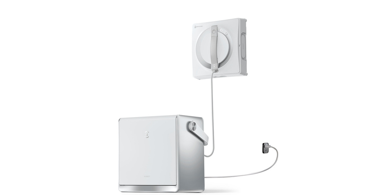 ECOVACSWINBOT W2 PRO OMNI raamreiniger  (Wit, 126 watt, met draagbaar dockingstation)