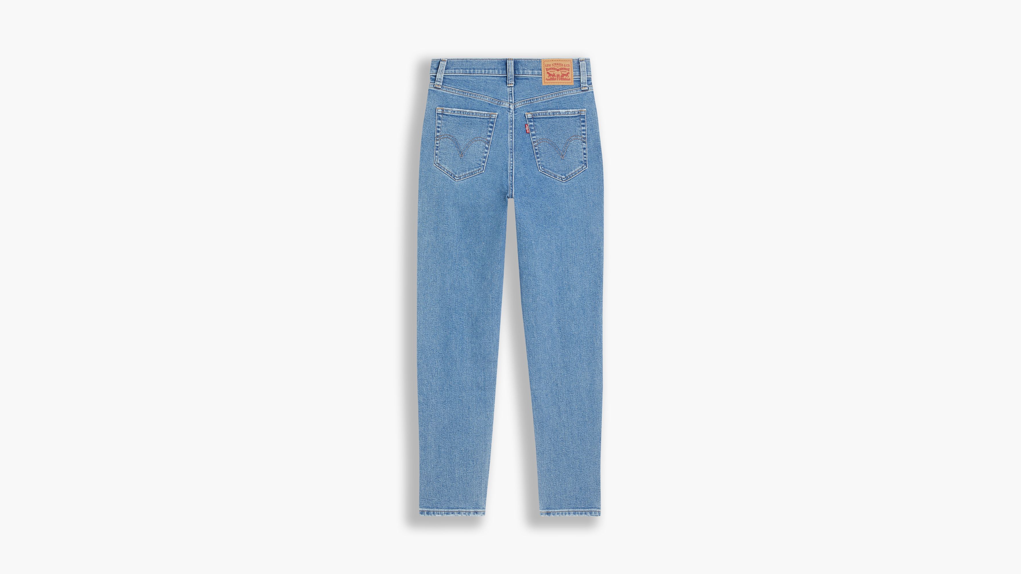 Jean Mom taille haute - Summer Games - Bleu