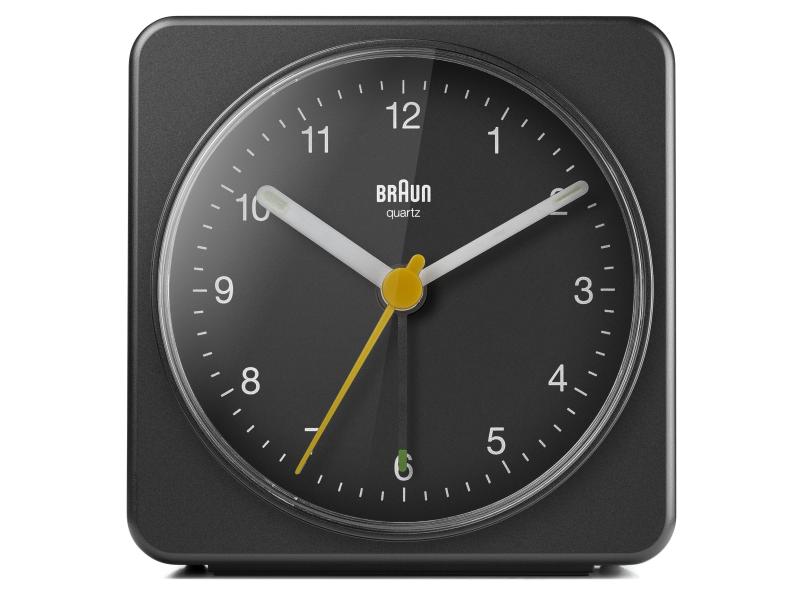 Braun Klassischer Wecker BC03 Schwarz Wecker