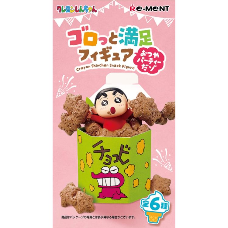 Re-ment - Crayon Shin-Chan Snack Figure Blind Box (6 soorten)